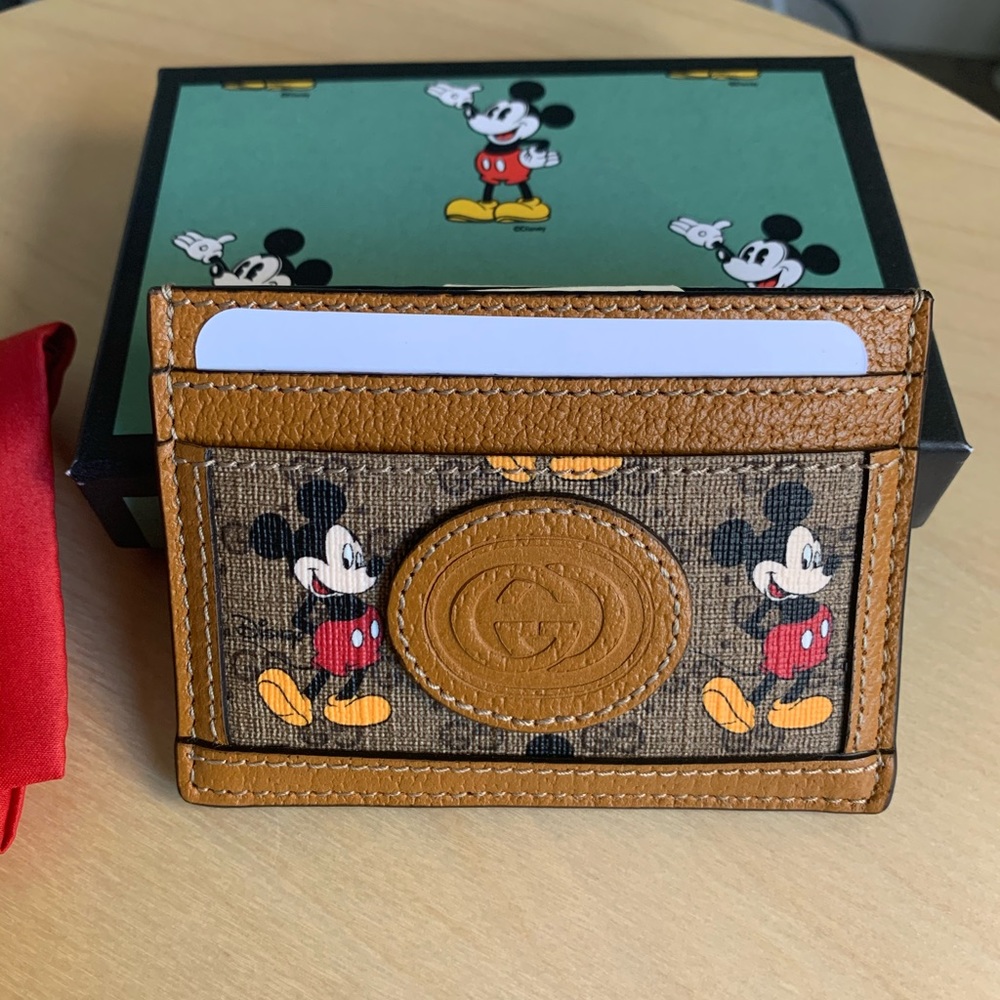 GUCCI x Disney 2020 GG Mickey Mouse Cardholder